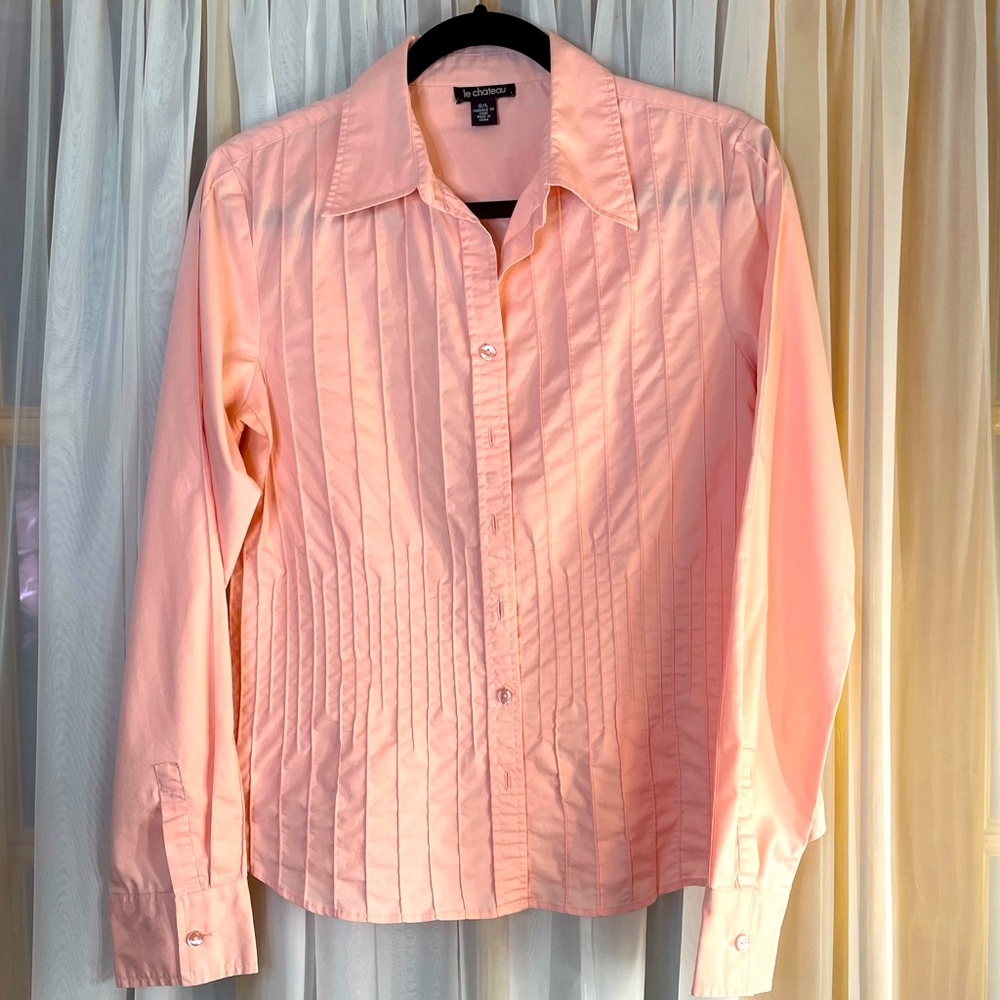 Itm 0041 La Chateau long sleeve button up blouse size LG